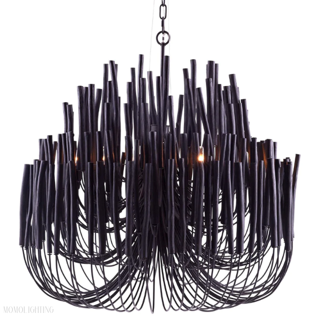 Arteriors Tilda Wide Alabaster Chandelier 21" 36"-Momo Lighting