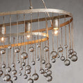 Aubrey Crystal Ball 7 Light Chandelier-Momo Lighting