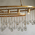 Aubrey Crystal Ball 7 Light Chandelier-Momo Lighting