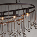 Aubrey Crystal Ball 7 Light Chandelier-Momo Lighting
