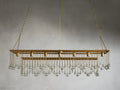 Aubrey Crystal Ball Rectangular Chandelier 47'' 60''