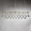 Aubrey Crystal Ball Rectangular Chandelier 47'' 60''