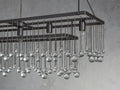 Aubrey Crystal Ball Rectangular Chandelier 47'' 60''