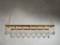 Aubrey Crystal Ball Rectangular Chandelier 47'' 60''-Momo Lighting