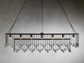 Aubrey Crystal Ball Rectangular Chandelier 47'' 60''-Momo Lighting