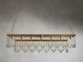 Aubrey Crystal Ball Rectangular Chandelier 47'' 60''-Momo Lighting