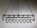 Aubrey Crystal Ball Rectangular Chandelier 47'' 60''-Momo Lighting
