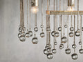 Aubrey Crystal Ball Rectangular Chandelier 47'' 60''-Momo Lighting