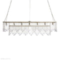 Aubrey Crystal Ball Rectangular Chandelier 47'' 60''-Momo Lighting