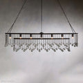 Aubrey Crystal Ball Rectangular Chandelier 47'' 60''-Momo Lighting