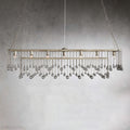 Aubrey Crystal Ball Rectangular Chandelier 47'' 60''-Momo Lighting
