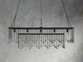 Aubrey Crystal Ball Rectangular Chandelier 47'' 60''-Momo Lighting