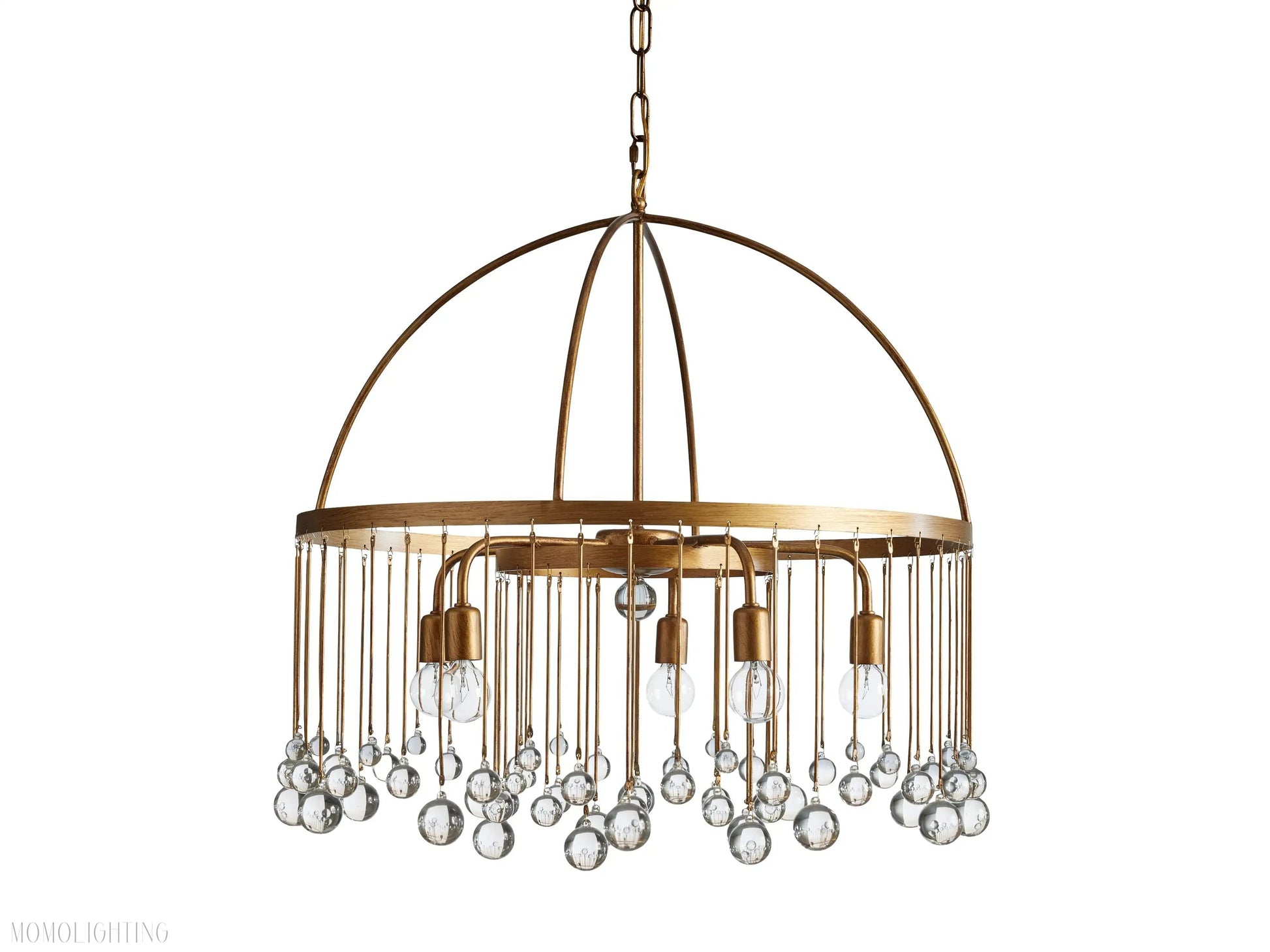 Aubrey Crystal Ball Round Chandelier 5 Light / 8 Light-Momo Lighting