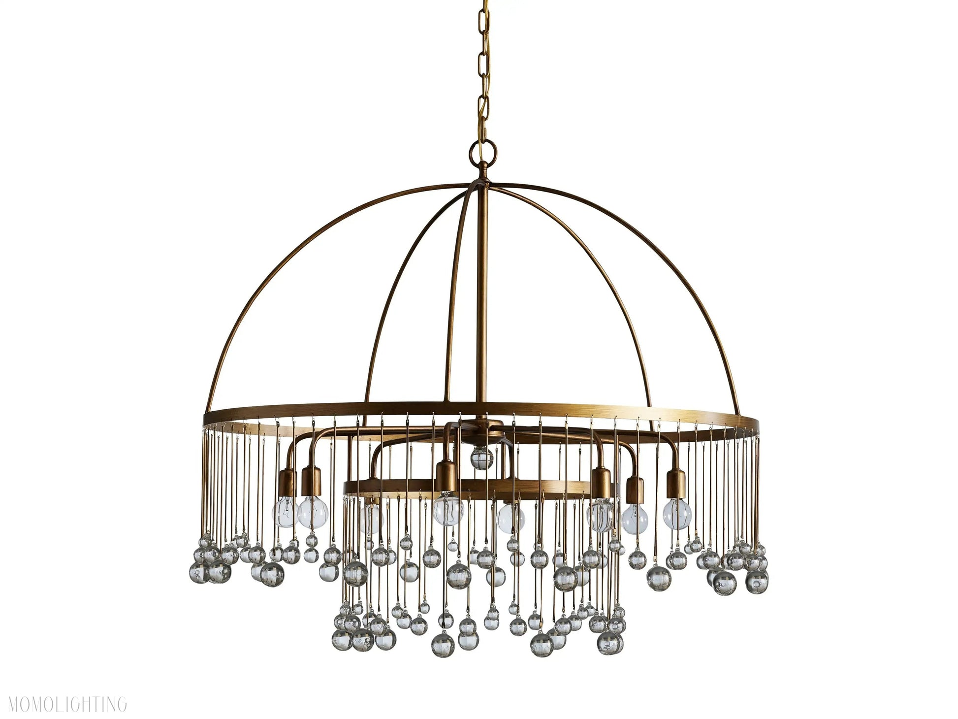 Aubrey Crystal Ball Round Chandelier 5 Light / 8 Light-Momo Lighting