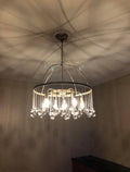 Aubrey Crystal Ball Round Chandelier 5 Light / 8 Light-Momo Lighting