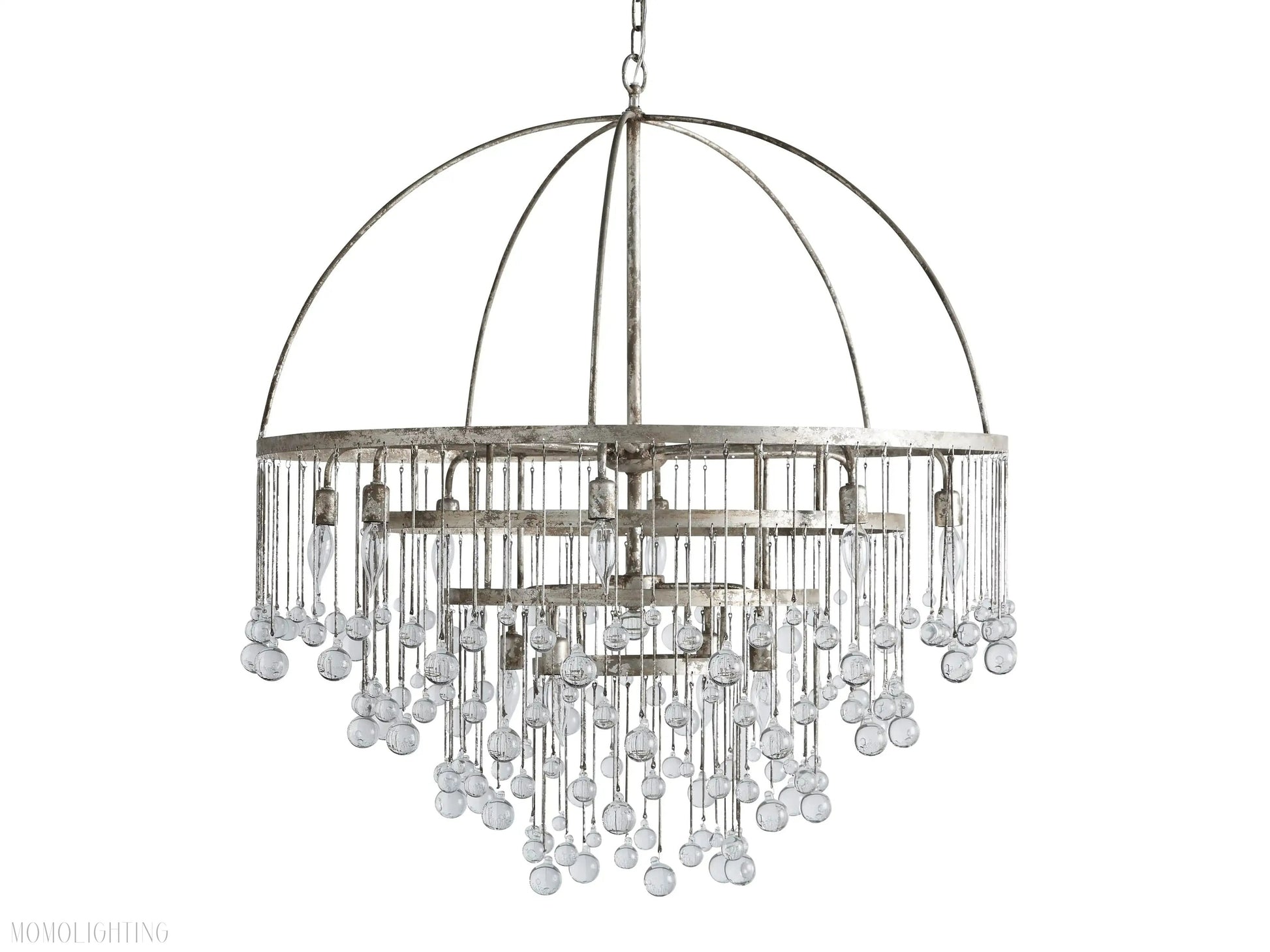 Aubrey Modern Crystal Ball 4 Tier Chandelier