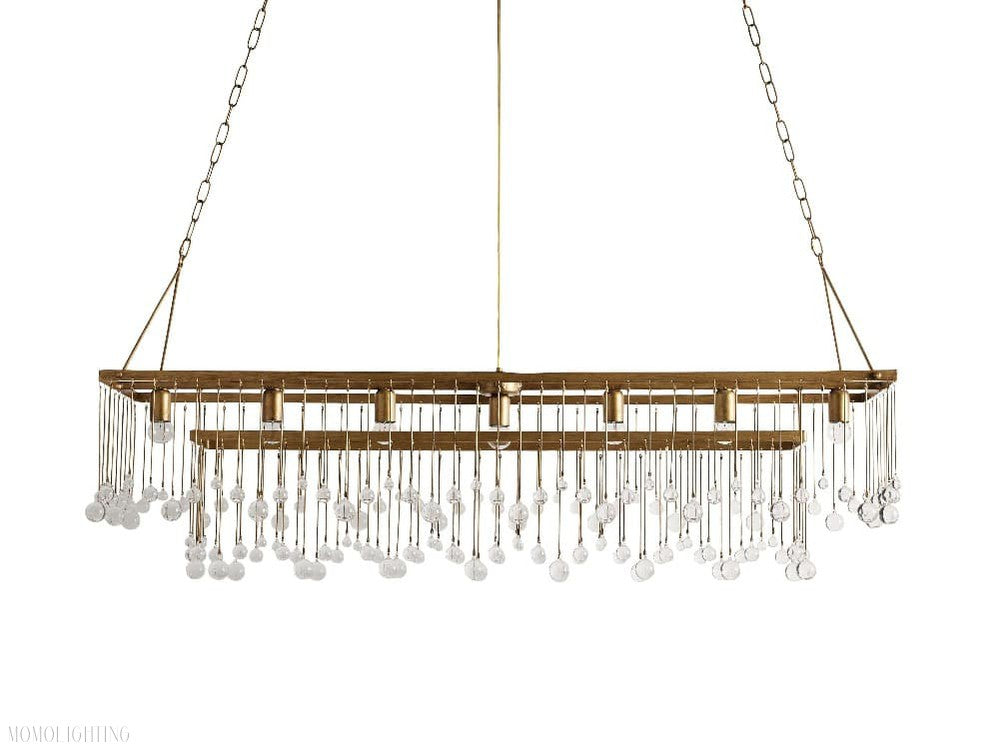 Aubrey Rectangular Chandelier-Momo Lighting