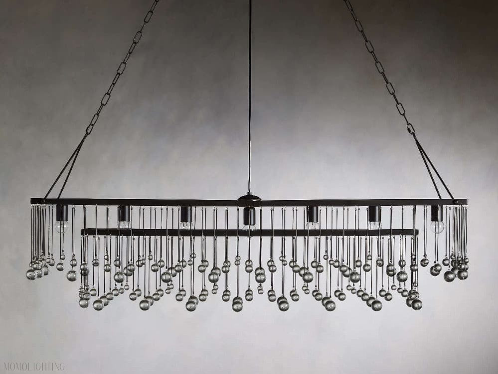 Aubrey Rectangular Chandelier-Momo Lighting