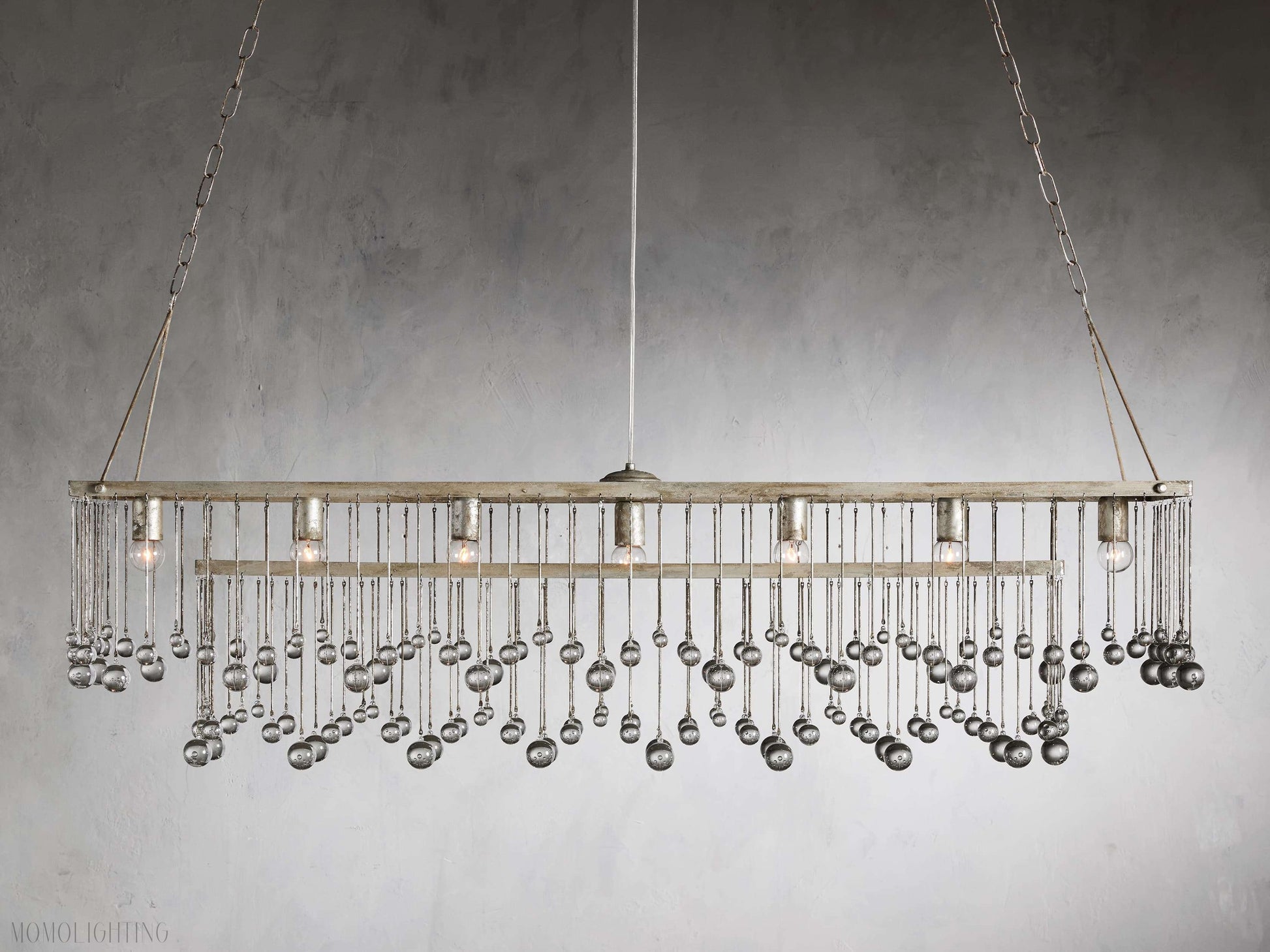 Aubrey Rectangular Chandelier-Momo Lighting