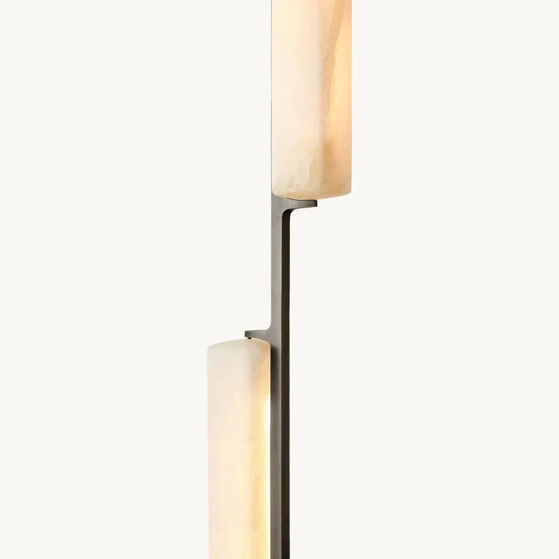Audon Alabaster Linear Chandelier 54"-Momo Lighting