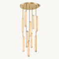 Audon Alabaster Round Chandelier-Momo Lighting