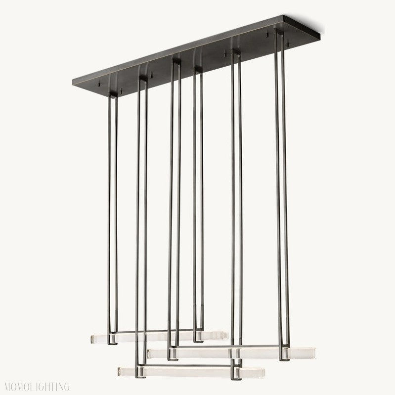 Audon Triple Bar Linear Chandelier