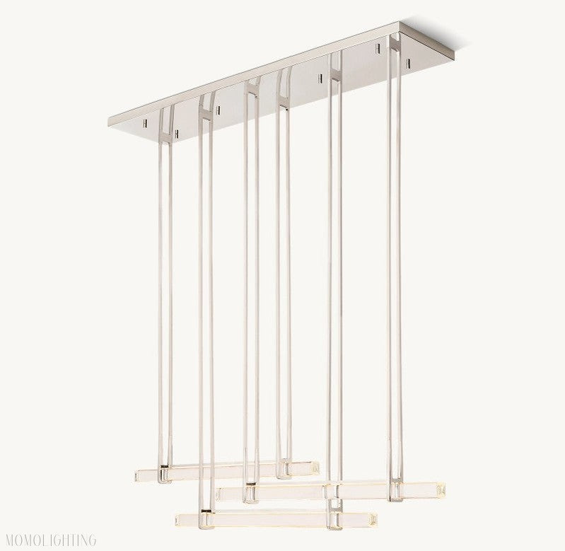 Audon Triple Bar Linear Chandelier