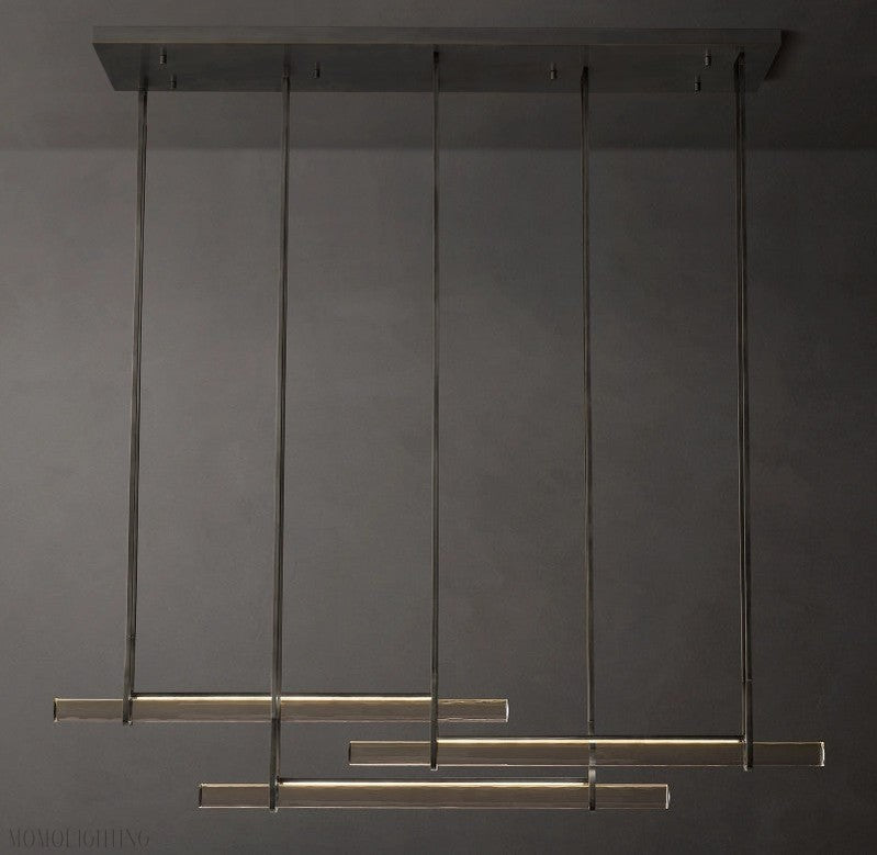 Audon Triple Bar Linear Chandelier