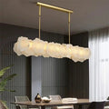 August Mordern Marble Linear Chandelier( Chains Version)-Momo Lighting