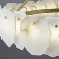 August Mordern Marble Linear Chandelier( Chains Version)-Momo Lighting