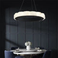 August Mordern Marble Round Chandelier Black-Momo Lighting