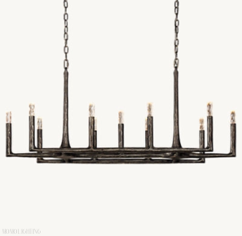 Avarital Forged Linear Chandelier 54" 72" 96" & Pendant