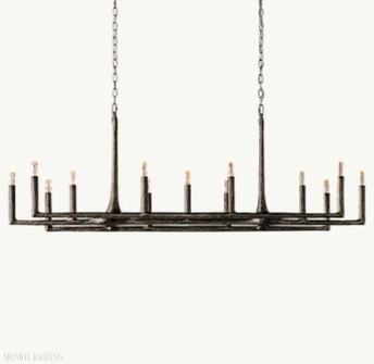 Avarital Forged Linear Chandelier 54" 72" 96" & Pendant