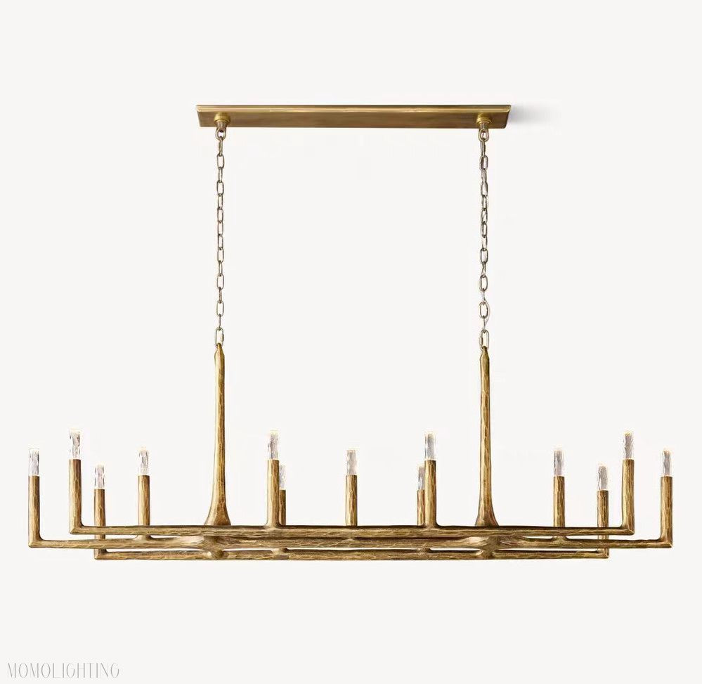 Avarital Forged Linear Chandelier 54" 72" 96" & Pendant