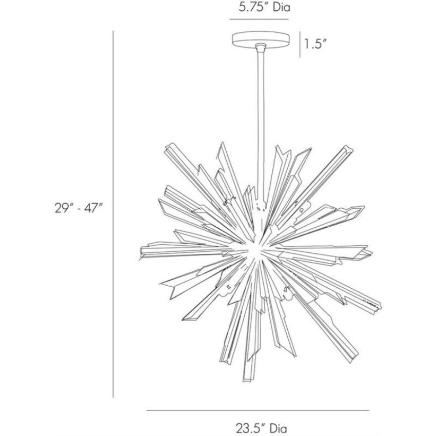 Axel Crystal Sputnik Chandelier-Momo Lighting