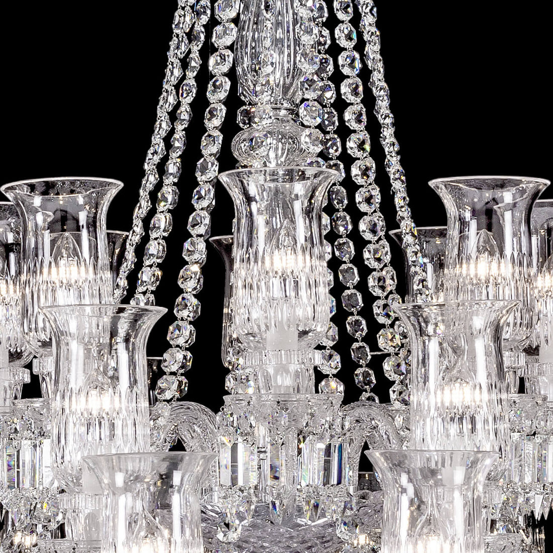 Baccarat Crystal Cups Chandelier For Living Room-Momo Lighting