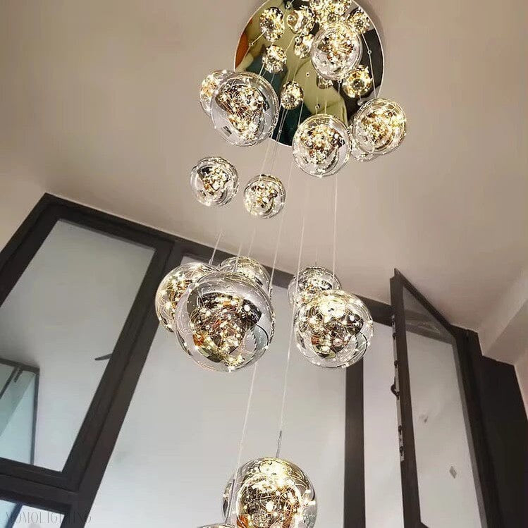Bella Glass Ball Chandelier-Momo Lighting