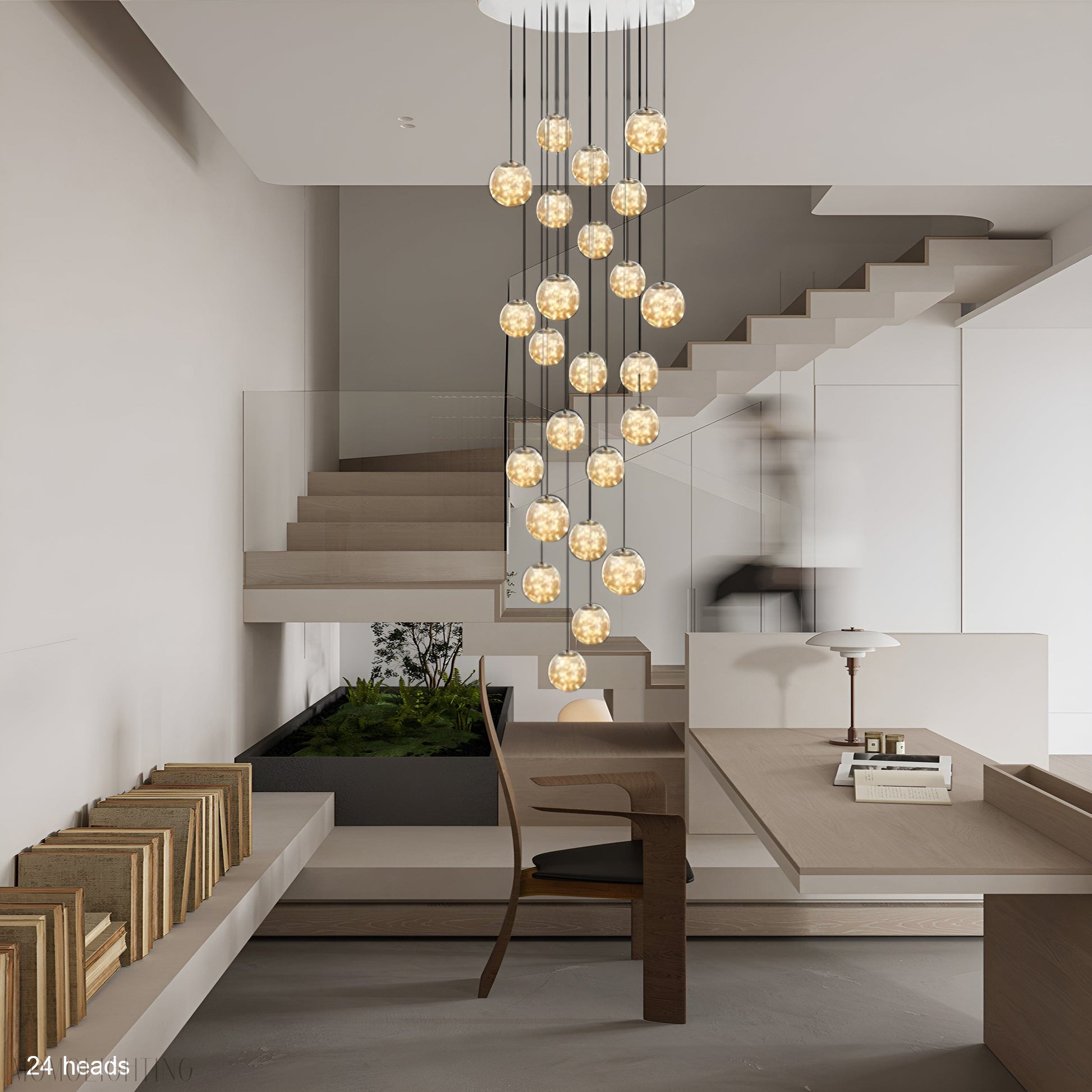 Bella Glass Ball Chandelier-Momo Lighting