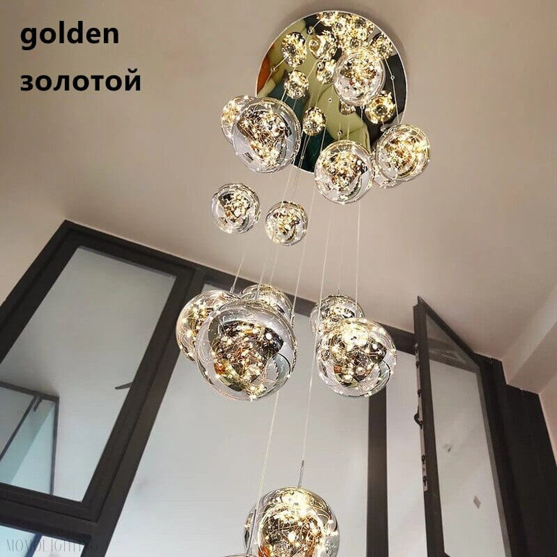 Bella Glass Ball Chandelier-Momo Lighting