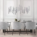 Bellini Rectangular Tubular Pendant Light Chandelier-Momo Lighting