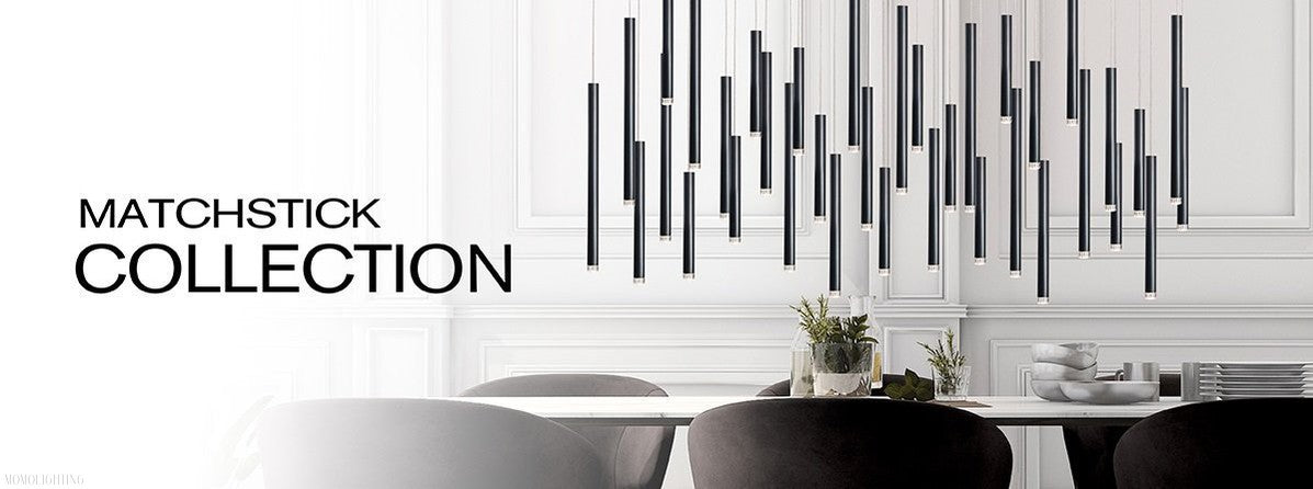 Bellini Round Metal Tubular Pendant Light Chandelier-Momo Lighting