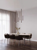 Bellini Round Metal Tubular Pendant Light Chandelier-Momo Lighting