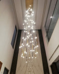 Bellini Round Two-Tone Tubular Pendant Light Chandelier-Momo Lighting