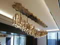 Bellini Round Two-Tone Tubular Pendant Light Chandelier-Momo Lighting