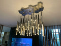 Bellini Round Two-Tone Tubular Pendant Light Chandelier-Momo Lighting