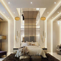 Bellini Round Two-Tone Tubular Pendant Light Chandelier-Momo Lighting