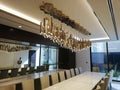 Bellini Round Two-Tone Tubular Pendant Light Chandelier-Momo Lighting