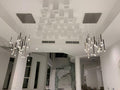 Bellini Round Two-Tone Tubular Pendant Light Chandelier-Momo Lighting