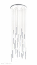 Bellini Round Two-Tone Tubular Pendant Light Chandelier-Momo Lighting