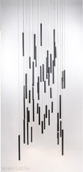Bellini Round Two-Tone Tubular Pendant Light Chandelier-Momo Lighting